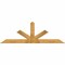 Ekena Millwork Saratoga Rough Sawn Timber Gable Bracket, Western Red Cedar, 96"W x 32"H x 2"D x 6"F, 8/12 Pitch GBW096X32X0206SAR00RWR - alternate 1